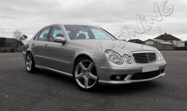 накладки на пороги Mercedes E W211 стиль AMG фото