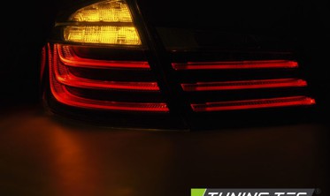 Диодные фонари задние BMW 5 седан F10 в стиле рестайл (тонированные) фото