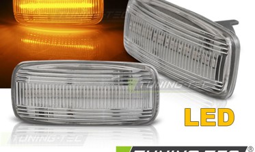 Діодні повороти в крила AUDI A3, A4 B5, A6 C5, TT білі фото