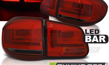 Тюнінгові стопи (LED ліхтарі задні) VW TIGUAN 07-11 RED SMOKE фото