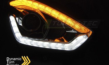 Тюнінгові фари передні SUZUKI SWIFT 6 з ДХО та led поворотами фото