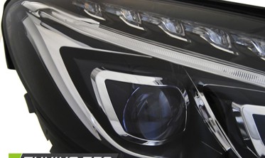 Тюнінгові діодні фари передні MERCEDES З W205 фото