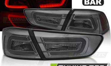 Тонированные led фонари задние MITSUBISHI LANCER 10 седан фото