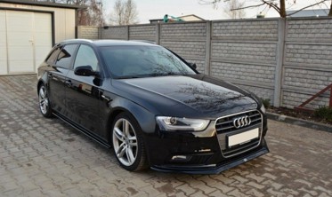 Тюнінгова накладка переднього бампера Audi A4 B8 післярестайл вер. 2 фото