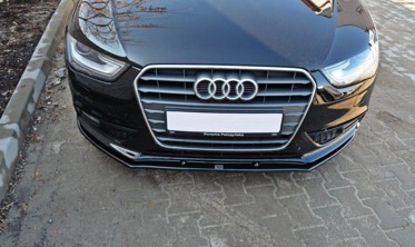 Передній дифузор бампера Audi A4 B8 рестайл вер.1 фото