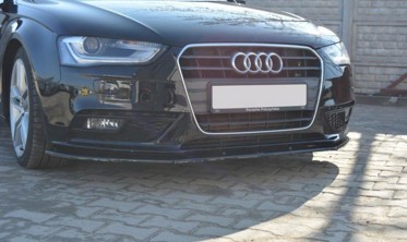 Передній дифузор бампера Audi A4 B8 рестайл вер.1 фото