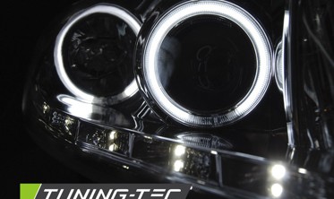 Тюнінг фари передні FORD FOCUS 2 післярестайл з діодами та кільцями CCFL фото