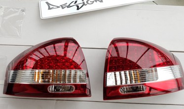 Задние тюнинговые LED фонари Audi A6 C5  фото