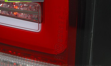 Тюнинговые задние фонари full led VW T5 дорестайл RED WHITE фото