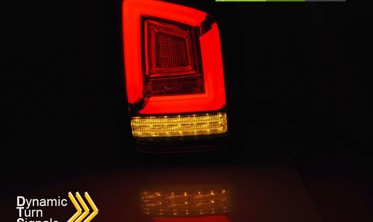 Тюнинговые задние фонари full led VW T5 дорестайл RED WHITE фото