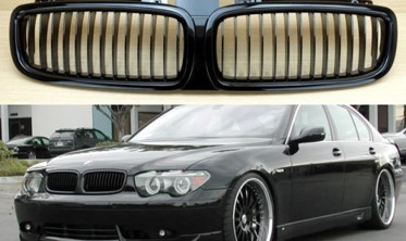 Решетка радиатора BMW E65/E66 черный глянец фото