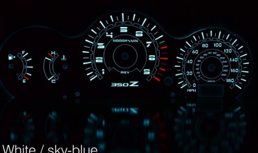 Тюнінгові шкали в щиток приладів Nissan 350Z фото