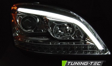 Диодные фары передние MERCEDES W164 ML 2005-2008 с динамическими поворотами фото