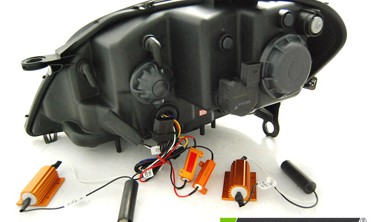 Диодные фары передние MERCEDES W164 ML 2005-2008 с динамическими поворотами фото