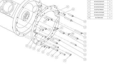 Gearbox adapter plate (переходная плита) Mercedes Benz V8 M156 AMG - BMW M50 M52 M54 M57 S50 S52 S54 фото