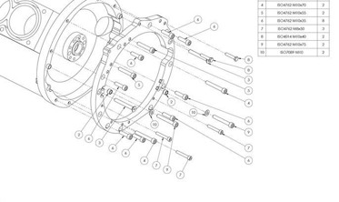 Gearbox adapter plate (переходная плита) Mercedes Benz V8 M156 AMG - BMW M50 M52 M54 M57 S50 S52 S54 фото