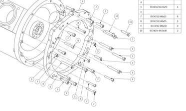 Gearbox adapter plate (перехідна плита) Mercedes Benz V8 M156 AMG - BMW M57N/M57N2 GS6-53DZ N54 GS6-53BZ фото
