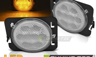 LED повороты боковые JEEP WRANGLER JK хромированные фото