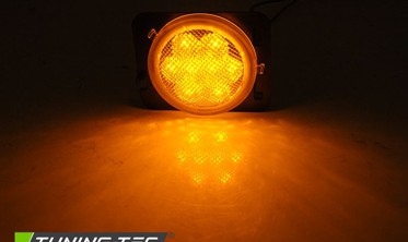 LED повороты боковые JEEP WRANGLER JK хромированные фото
