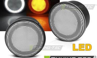 LED повороты передние JEEP WRANGLER JK с дополнительными габаритами фото