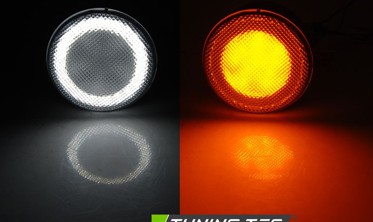 Тонированные LED повороты передние JEEP WRANGLER JK фото