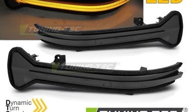 LED повороты боковые в зеркала BMW G30 / G31 / G11 / G12 тонированные фото