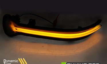 LED повороты боковые в зеркала BMW G30 / G31 / G11 / G12 тонированные фото