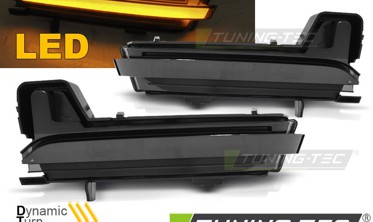 LED повороты боковые в зеркала SKODA KODIAQ / KAROQ тонированные фото