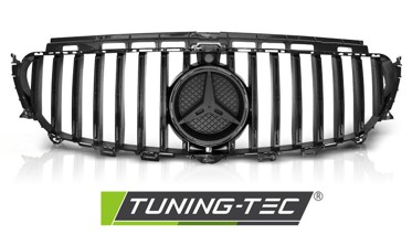 Решетка радиатора MERCEDES W213 в стиле GT-R черная глянцевая фото