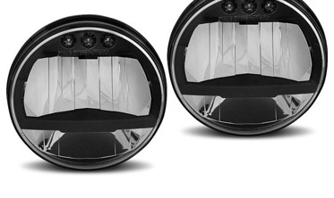 Тюнинговые фары передние CHRYSLER JEEP WRANGLER JK LED фото