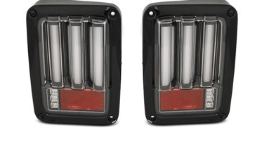 LED фонари задние CHRYSLER JEEP WRANGLER JK черные фото