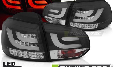 Фонари задние LED BAR Volkswagen GOLF 6 черные фото