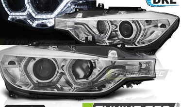 Фары передние BMW 3 F30 / F31 ДИОДНЫЕ АНГЕЛЬСКИЕ ГЛАЗКИ, КСЕНОН фото