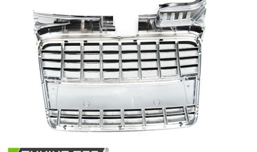 Решетка радиатора тюнинговая AUDI A4 B7 в стиле S8 CHROME BLACK фото