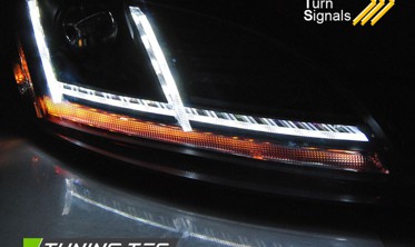 Фары передние AUDI TT 8J рестайл с черным отражателем (для версии c AFS) фото