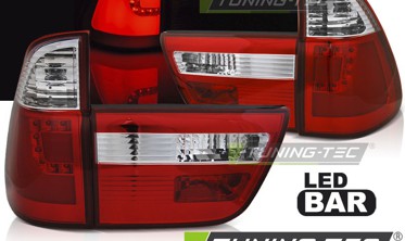 Задні тюнінгові ліхтарі BMW X5 E53 LED BAR фото