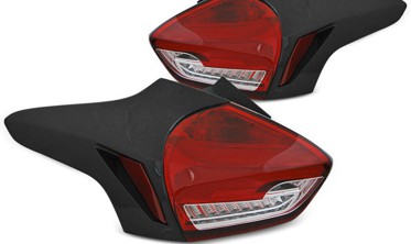 Ліхтарі задні світлодіодні Ford Focus MK3 рест. RED WHITE фото