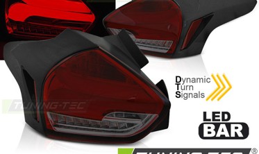 LED Ліхтарі задні Ford Focus MK3 15-18 (динамічний поворот) фото