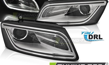 Передние тюнинговые фары AUDI Q5 рестайл с DRL фото