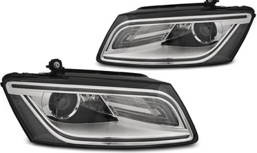 Передние тюнинговые фары AUDI Q5 рестайл с DRL фото