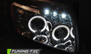 Передні тюнінг фари DODGE CALIBER ANGEL EYES фото
