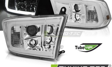 Передние линзованные фары DODGE RAM TUBE LIGHT фото