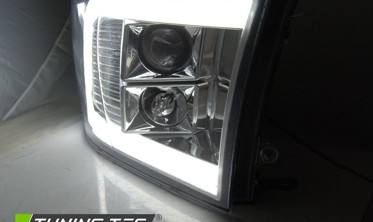 Передние линзованные фары DODGE RAM TUBE LIGHT фото