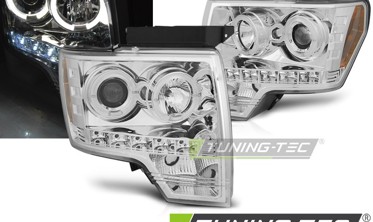 Передні лінзовані фари з кільцями FORD F150 MK12 фото