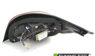 Задние тюнинговые фонари BMW 5 E60 07-10 LED BAR тонированные фото