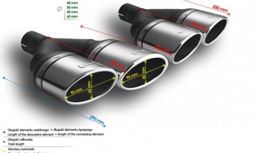 Насадка на глушник універсальна Ulter N2-57L* фото