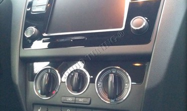 Декоративные кольца на ручки печки Skoda Rapid фото