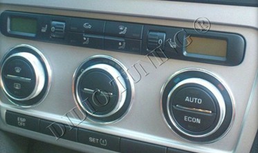 Кольца на ручки управления климатом Skoda Octavia 2 фото