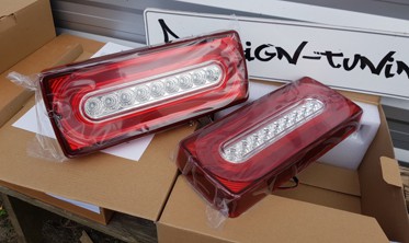 Задні ліхтарі діодні MERCEDES W463 G-KLASA RED WHITE фото