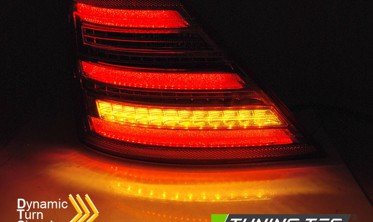 светодиодные задние фонари MERCEDES S-class W221 стиль W222 фото